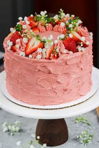 Strawberry Cool Cake